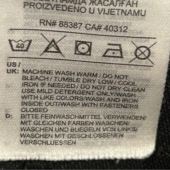 Adidas Black White Polyester Track Jogger Pants S‎ - Picture 9 of 13